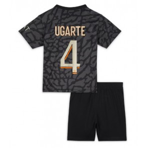 Paris Saint-Germain Manuel Ugarte #4 Rezervni Dres za Dječji 2023-24 Kratak Rukavima (+ kratke hlače)